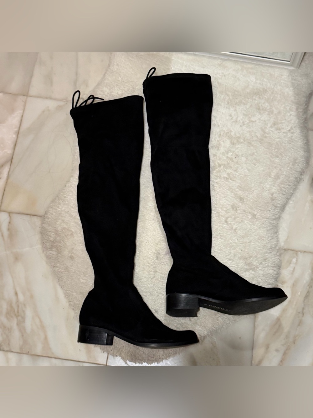Charles David Black Over-the-Knee Boots Knee High Boots